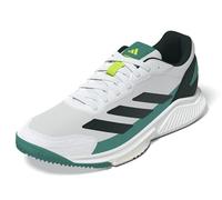 adidas Homme Courtquick Mens Padel Shoes Chaussures, Cloud White/Cloud White/Aurora Ivy, 36 2/3 EU