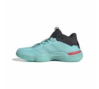 adidas Homme Courtstabil Indoor Performance Shoes, Flash Aqua/Flash Aqua/Semi Lucid Red, 46 EU