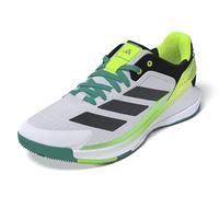 Adidas Homme Crazyquick Boost Padel Shoes, Cloud White/Core Black/Lime Burst, 45 1/3 EU