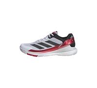 adidas Homme Crazyquick Boost Padel Shoes, Cloud White/Core Black/Lucid Red, 43 1/3 EU