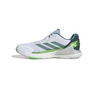 Adidas Homme Crazyquick Lightstrike Padel Shoes, Cloud White/Aurora Ivy/Lime Burst, 36 2/3 EU