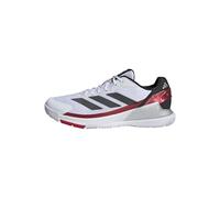 Adidas Homme Crazyquick Lightstrike Padel Shoes, Cloud White/Core Black/Lucid Red, 38 EU