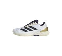 adidas Homme Defiant Speed 2 Tennis Shoes, FTWR White/Core Black/Aurora Plum, 46 2/3 EU
