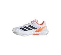 adidas Homme Defiant Speed 2 Tennis Shoes, FTWR White/Core Black/Lucid Orange, 42 2/3 EU