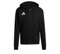 adidas Homme Entrada26 Full Zip Hoodie Sweatshirt, Black/White, XL Long