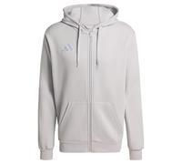 adidas Homme Entrada26 Full Zip Hoodie Sweatshirt, Team Light Grey/White, M
