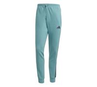 adidas Homme Essential Three Stripes Fleece Pant, Powder Teal/Black, XS