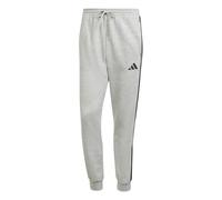 adidas Homme Essential Three Stripes Fleece Pants, Medium Grey Heather/Black, XL