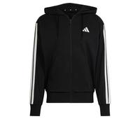 Adidas Veste à capuche Essentials French Terry 3 bandes Noir/Blanc XL Homme