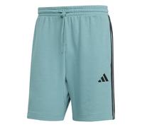 adidas Homme Essential Three Stripes French Terry Short, Powder Teal/Black, 3XL Tall