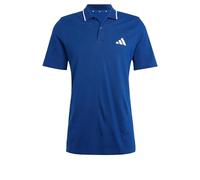 Polo adidas Essentials Piqué 3 Stripes manches courtes bleu intense - M