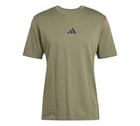 adidas Homme Essential Three Stripes Single Jersey Tee, Olive strata/Black, XS