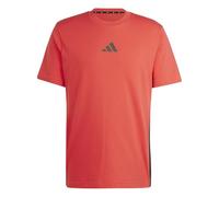 adidas Homme Essential Three Stripes Single Jersey Tee, Pure Ruby/Black, L
