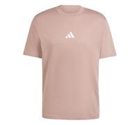adidas Homme Essential Three Stripes Single Jersey Tee, Warm Clay/White, L