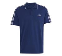 adidas Homme Essentials 3-Stripes Pique Polo Shirt, Team Navy Blue 2/White, M