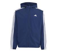 adidas Homme Essentials 3-Stripes Woven Windbreaker Coat, team navy blue 2/white, XS