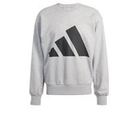adidas Homme Essentials BIG Logo French Terry Sweatshirt, Medium Grey Heather/Black, S