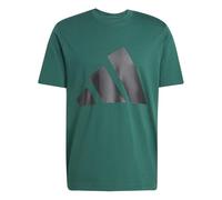 adidas Homme Essentials Big Logo Single Jersey Shirt, Collegiate Green/Black, S