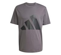 Adidas Homme Essentials BIG Logo Single Jersey Tee, Grey strata/Black, M