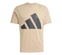adidas Homme Essentials BIG Logo Single Jersey Tee, Warm Sandstone/Black, M