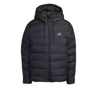 adidas Homme Essentials Climawarm 3 Stripes Synthetic Down Hooded Coat, black/carbon, L