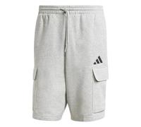 adidas Homme Essentials FEELCOZY Fleece Cargo Short, Medium Grey Heather/Black, XL