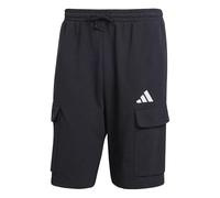 adidas Homme Essentials FEELCOZY French Terry Cargo Short, Black/White, M