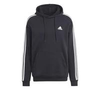 adidas Homme Essentials Fleece 3-Stripes Hoodie, Black / White, M