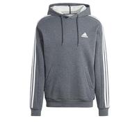 adidas Homme Essentials Fleece 3-Stripes Hoodie, Dark Grey Heather, M
