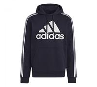 Adidas Sweat à capuche homme Essentials Fleece 3-Stripes Logo, Legend Ink/Blanc XL