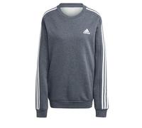 adidas Homme Essentials Fleece 3-Stripes Sweatshirt, Dark Grey Heather, M
