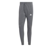 adidas Homme Essentials Fleece 3-Stripes Tapered Cuff Pants, Dark Grey Heather, S