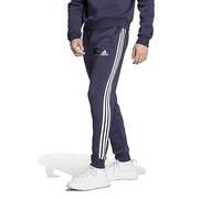 adidas Homme Essentials Fleece 3-Stripes Tapered Cuff Pants, Legend Ink, S