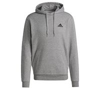 adidas Homme Essentials Fleece Hoodie, Medium Grey Heather / Black, L