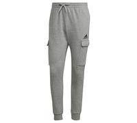 adidas Homme Essentials Fleece Regular Tapered Cargo Pants, Medium Grey Heather/Black, XL