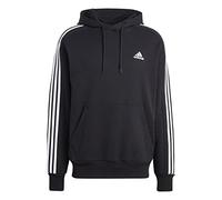 adidas Homme Essentials French Terry 3-Stripes Hoodie, Black/White, M