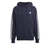 adidas Homme Essentials French Terry 3-Stripes Hoodie, Legend Ink/White, XXL