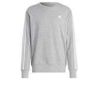 adidas Homme Essentials French Terry 3-Stripes Sweatshirt, Medium Grey Heather, S