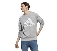 adidas Homme Essentials French Terry Big Logo Sweatshirt, Medium Grey Heather, XXL