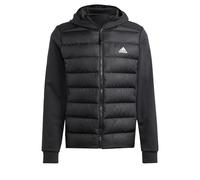 adidas Homme Essentials Hybrid Down Hooded Jacket, Black, 3XL Tall