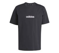 adidas Homme Essentials Linear Single Jersey Shirt, Black/White, L