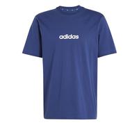 adidas Homme Essentials Linear Single Jersey Tee, Dark Blue/White, S