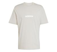 Adidas Homme Essentials Linear Single Jersey Tee, Wonder Alumina/White, S