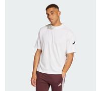 adidas Homme Essentials Lose Fit Three Bar Shirt, White/Black, L