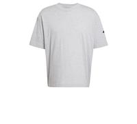 adidas Homme Essentials Lose FIT Three Bar Tee, Medium Grey Heather/Black, XXL
