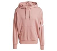 adidas Homme Essentials Lose FIT Three Bar Terry Hoodie, Warm Clay/White, M