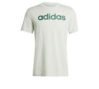 adidas Homme Essentials Single Jersey Linear Embroidered Logo Tee, Linen Green F22, S