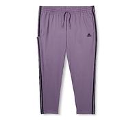 Adidas Homme Essentials Single Jersey Tapered Open Hem 3-Stripes Pants, Shadow Violet, L