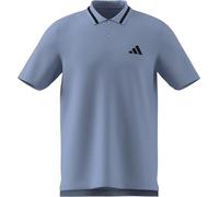 adidas Homme Essentials Small Logo Pique Polo Shirt, Glow Blue/Black, M