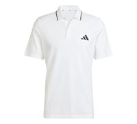 Polo adidas Essentials Small Logo Piqué manches courtes blanc - S